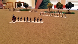 The Commodore leads from the front! Frank never believes me when I say this, but I really like these block painted figures. Especially the Confederates (which I didn't get a close up of).