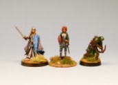 The elves. The middle figure is a de Terlizzi masterwork mini, sculpted by Tom Meier. The other two are Red Box. I think these have all made an appearance on my site before, but here they are again!